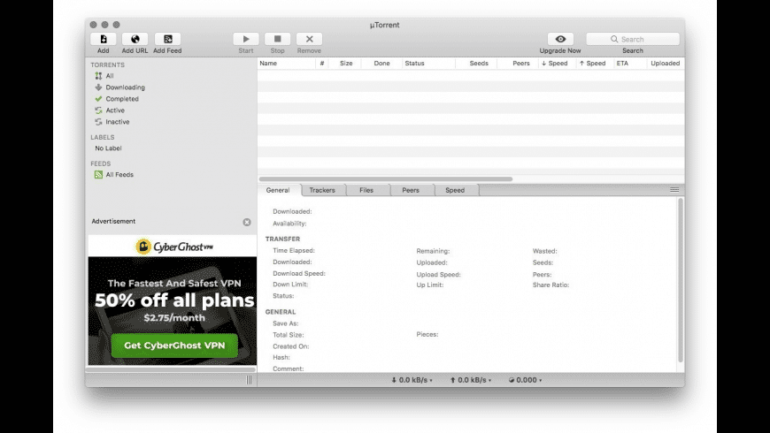 uTorrent for Mac - review, screenshots