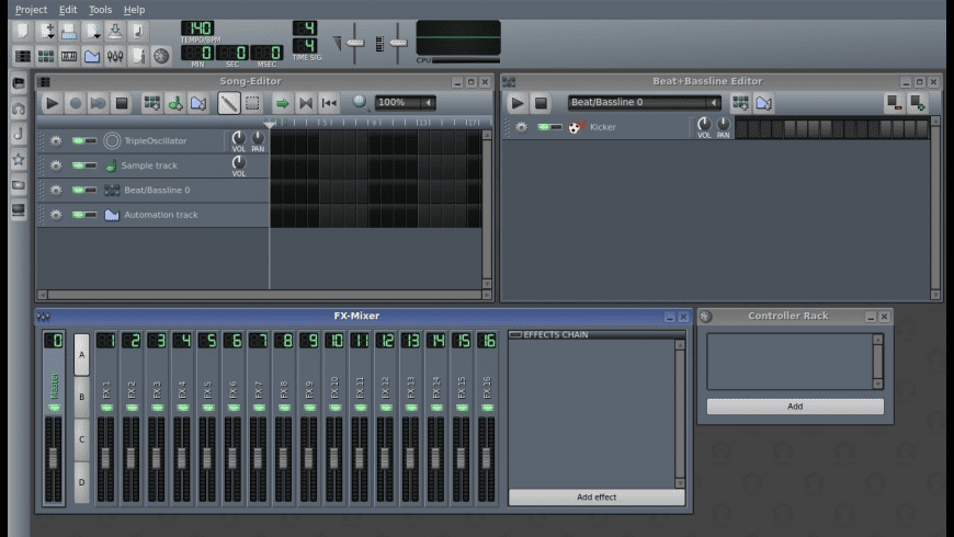 LMMS for Mac - review, screenshots