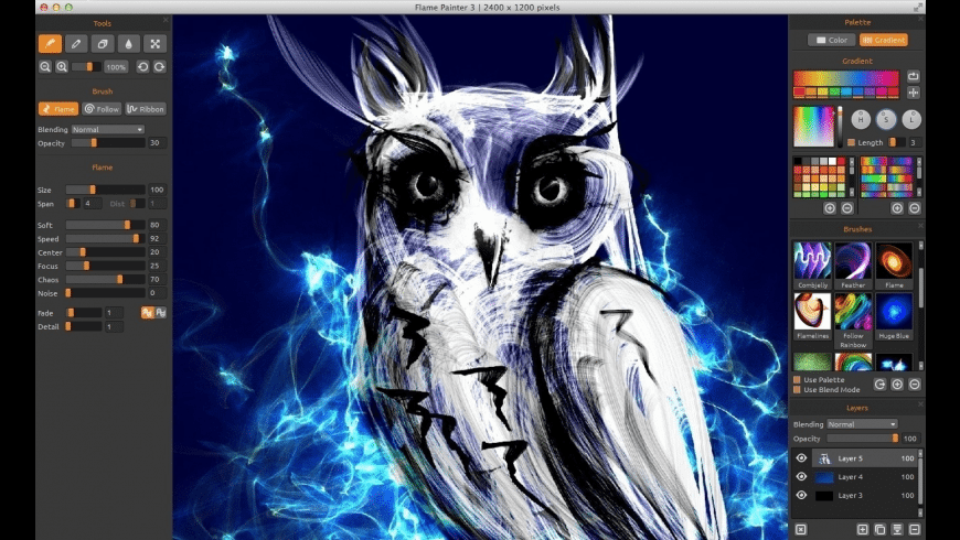 Flame Painter for Mac - review, screenshots
