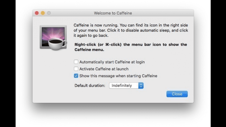 Caffeine for Mac - review, screenshots