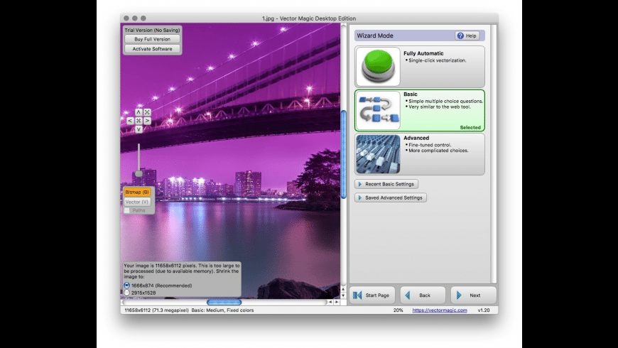 Vector Magic for Mac - review, screenshots