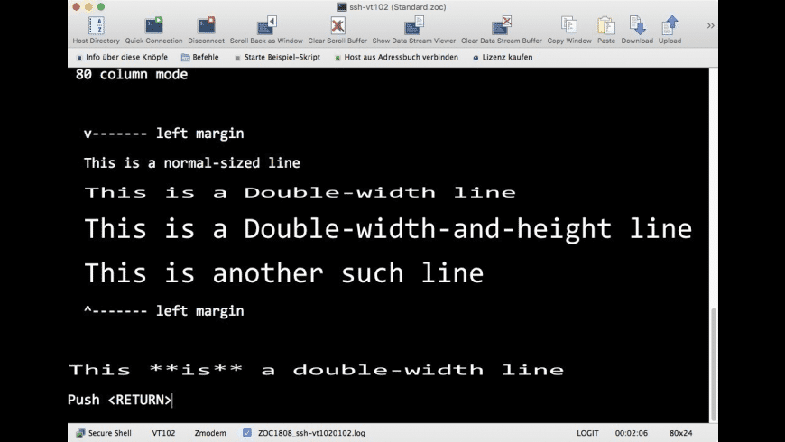 Zoc terminal emulator Zoc terminal emulator