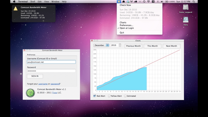Comcast Bandwidth Meter for Mac - Free Download Version 1.3.7 | MacUpdate