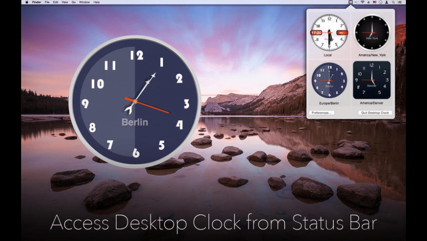 Desktop Clock for Mac - review, screenshots