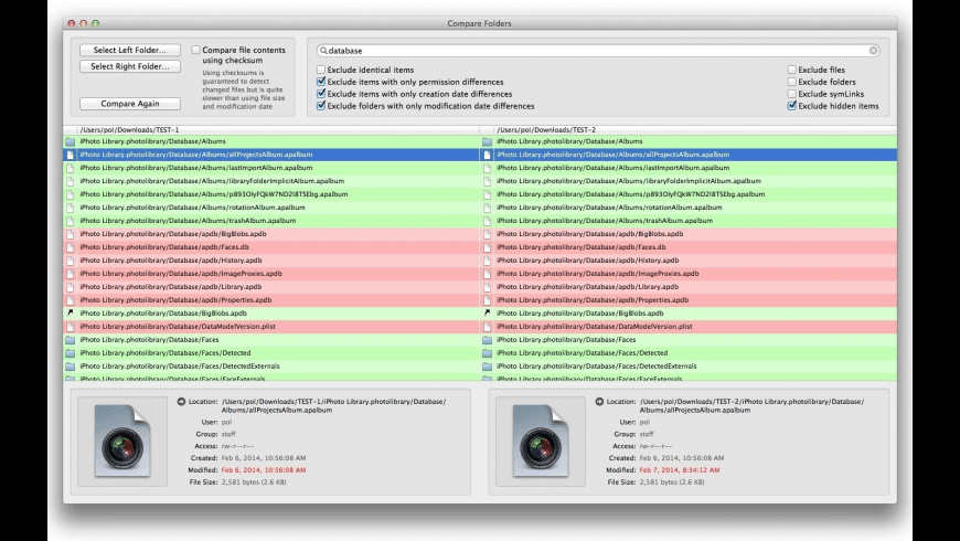 Compare Two Folder Contents Mac Compare Two Folders : Compare & Sync Folders on the Mac App Store ...