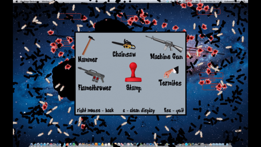 Desktop Destroyer for Mac - review, screenshots