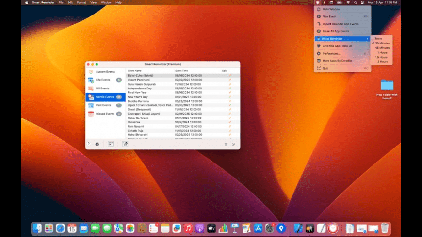 Smart Reminder for Mac - review, screenshots