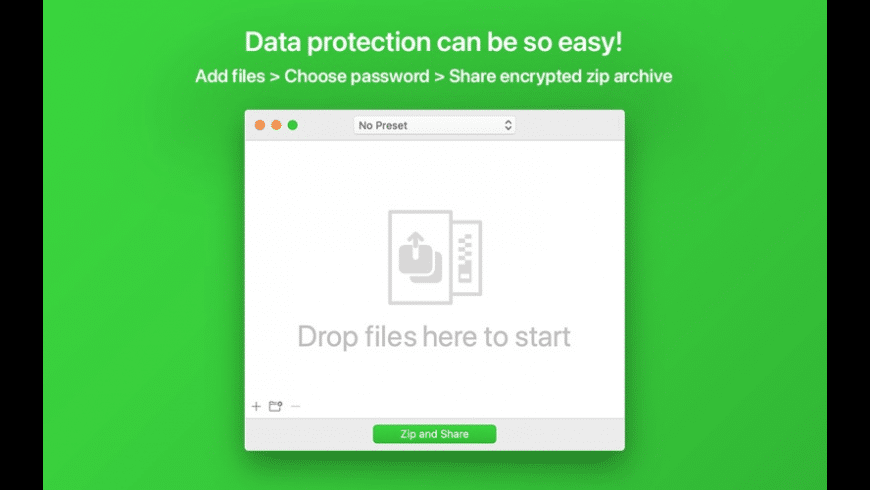 Zip-Share for Mac - review, screenshots