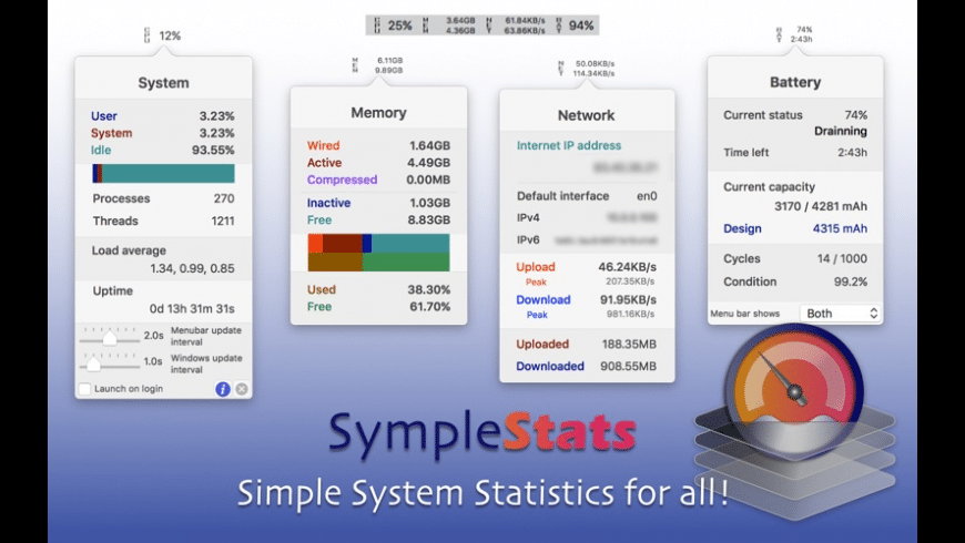 SympleStats for Mac - review, screenshots