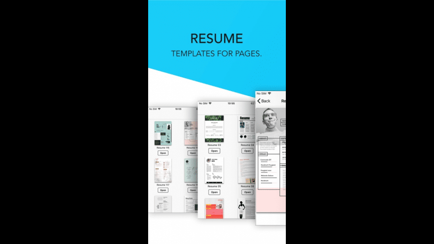 Resume Templates - DesiGN for Mac - review, screenshots