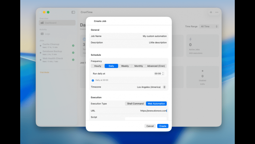 CronTime for Mac - review, screenshots