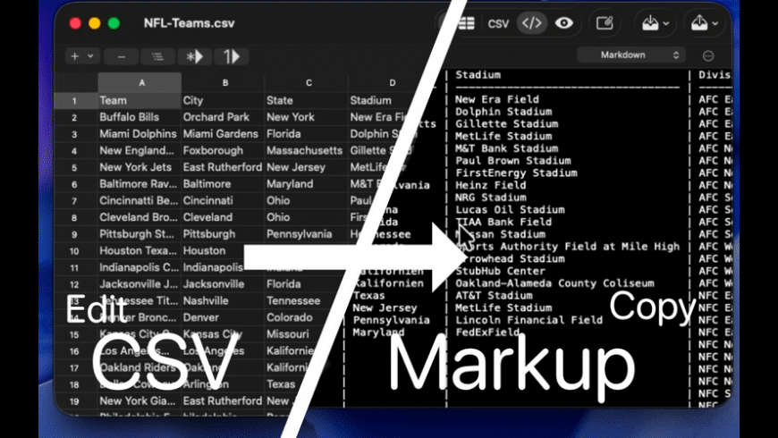 MarkupTable for Mac - review, screenshots