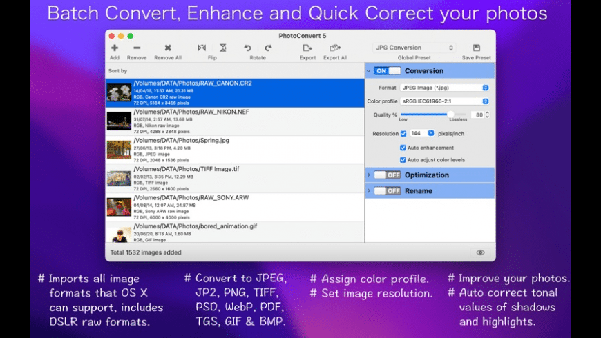 PhotoConvert for Mac - review, screenshots