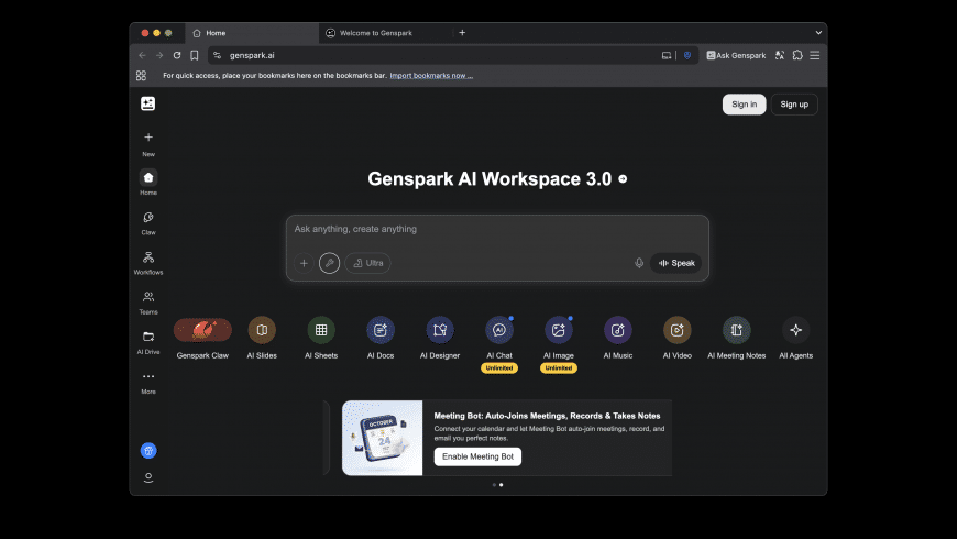 Genspark for Mac - review, screenshots