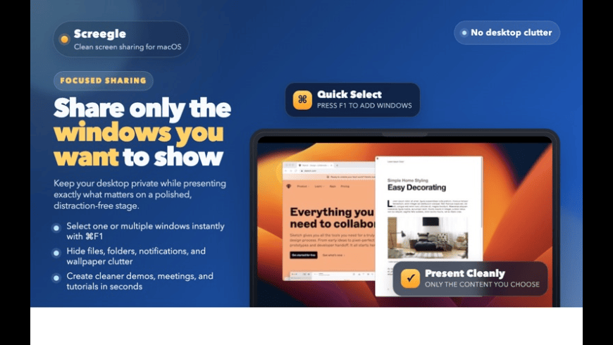 Screegle Screen Sharing for Mac - review, screenshots