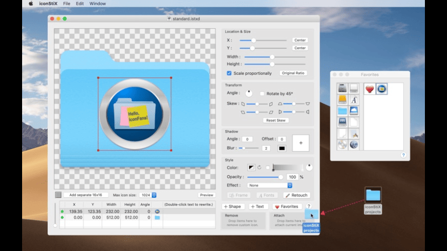 iconStiX for Mac - review, screenshots