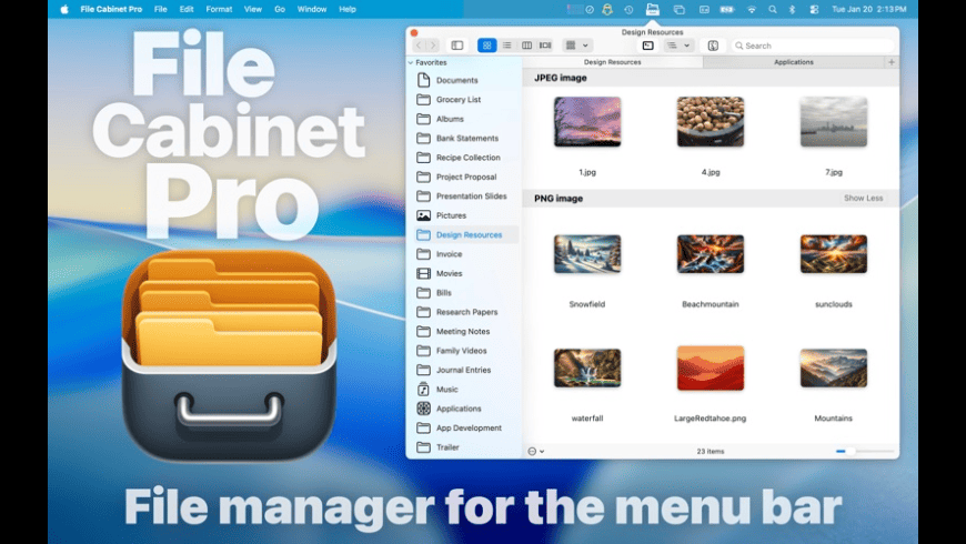 File Cabinet Pro for Mac - review, screenshots