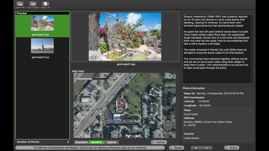 Memory Pictures Viewer for Mac - review, screenshots