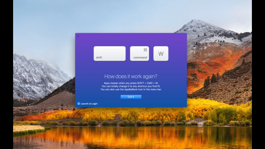 AppBeBack for Mac - review, screenshots