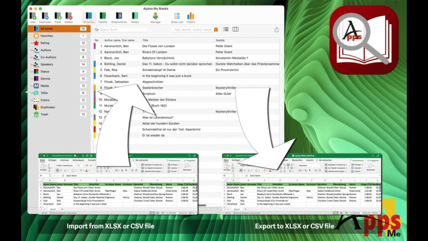 Acana My Books for Mac - review, screenshots