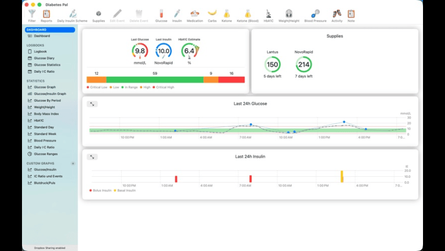 DiabetesPal for Mac - review, screenshots
