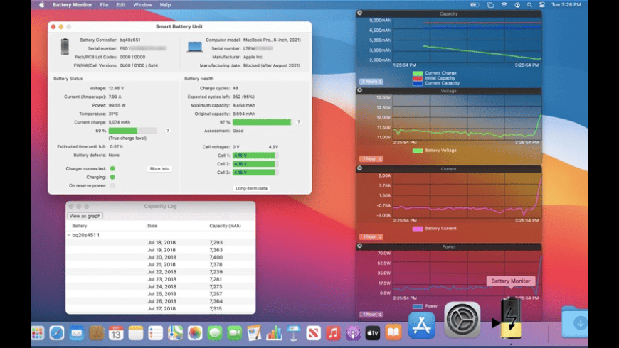 Battery Monitor for Mac - review, screenshots