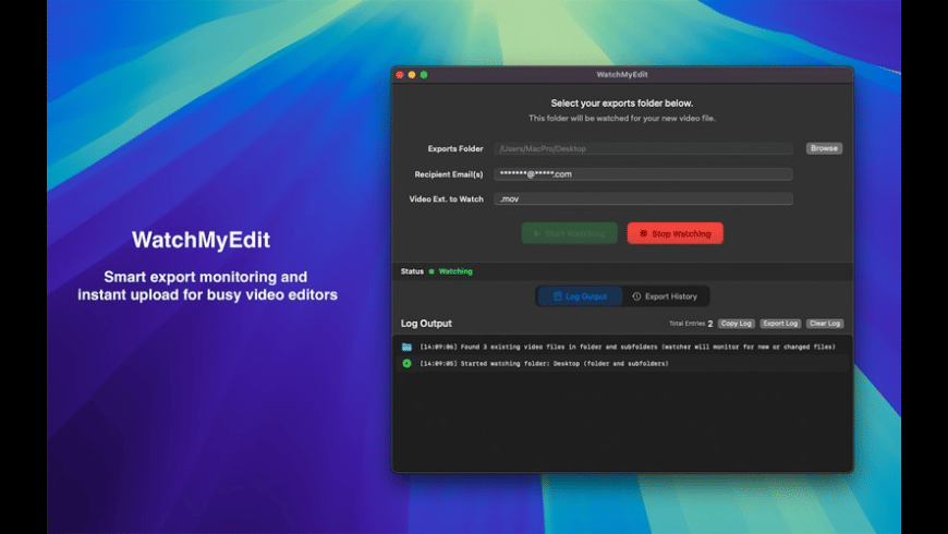 WatchMyEdit for Mac - review, screenshots