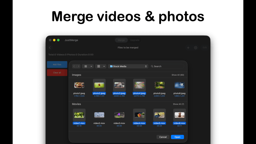 JustMerge for Mac - review, screenshots