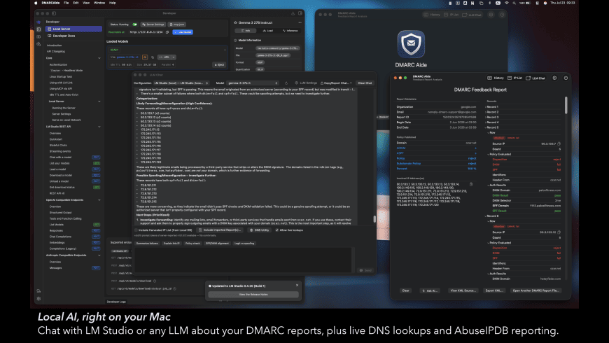 DMARC Aide for Mac - review, screenshots