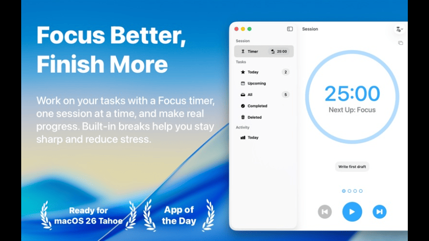 Focus for Mac - review, screenshots