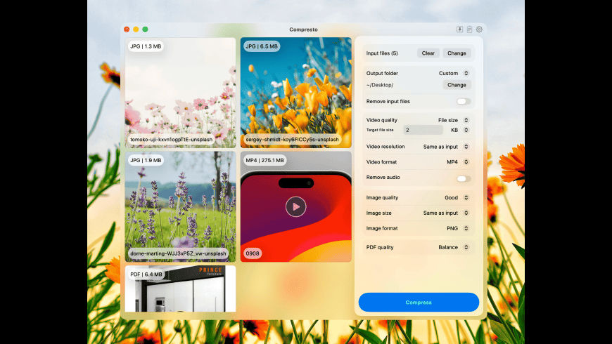 Compresto for Mac - review, screenshots