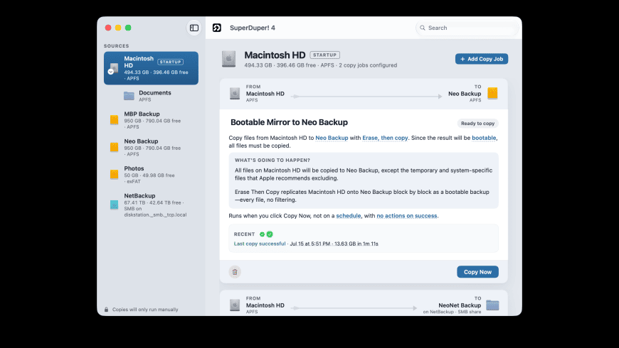 SuperDuper! 4 for Mac - review, screenshots