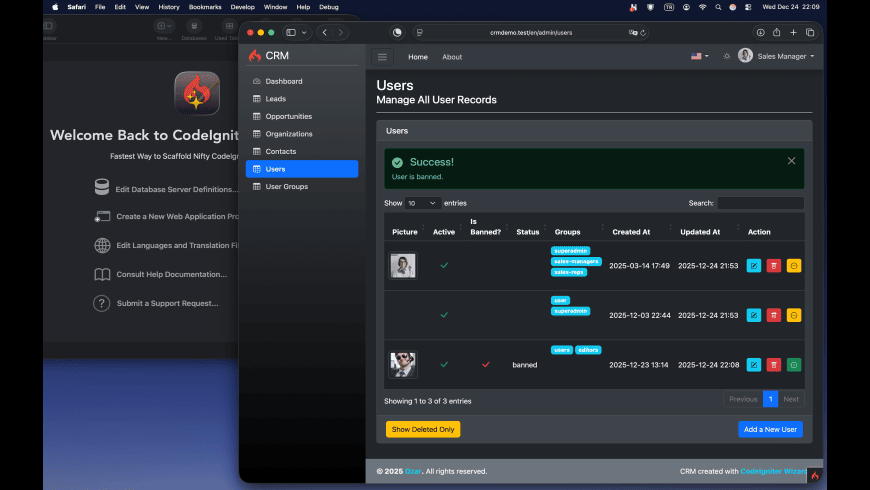 CodeIgniter Wizard for Mac - review, screenshots