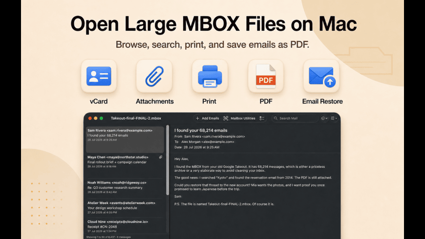 MBox Office for Mac - review, screenshots