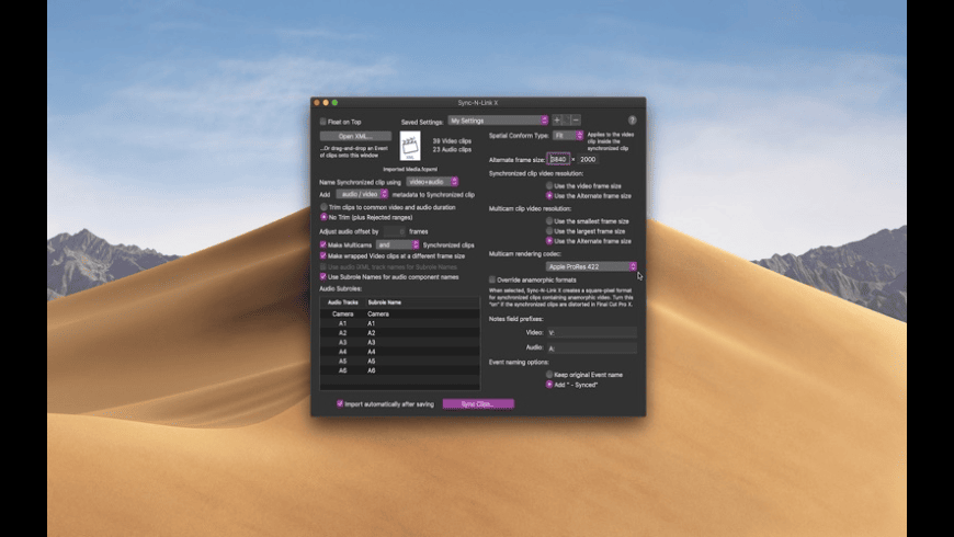 Sync-N-Link X for Mac - review, screenshots