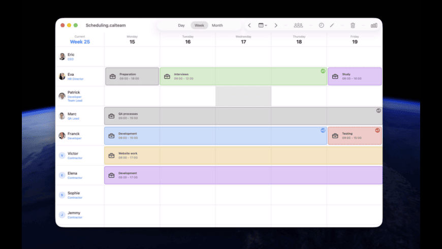 CalTeam for Mac - review, screenshots