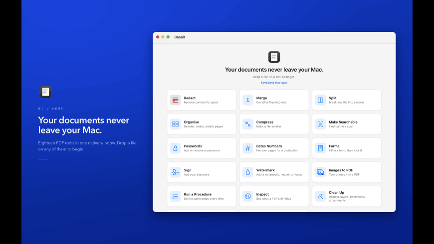 Basalt for Mac - review, screenshots