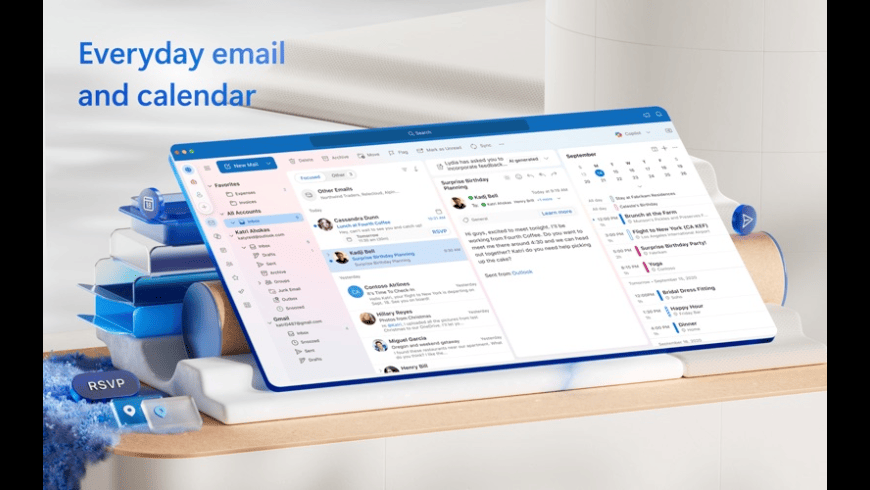 Microsoft Outlook for Mac - review, screenshots