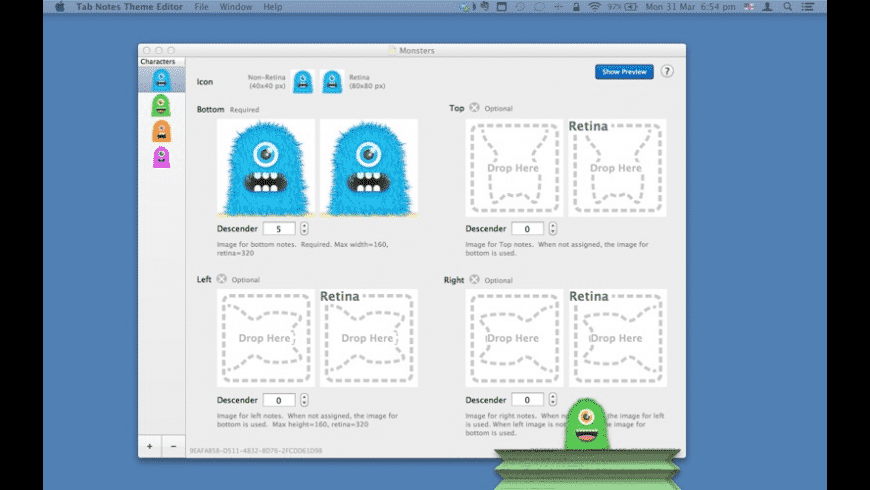 Tab Notes Theme Editor for Mac - review, screenshots