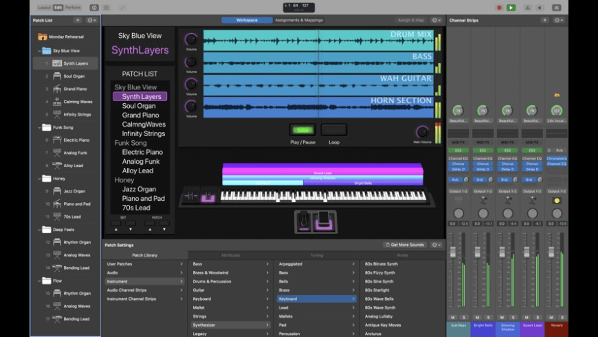 MainStage for Mac - review, screenshots
