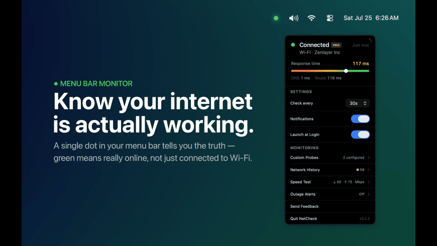 NetCheck for Mac - review, screenshots