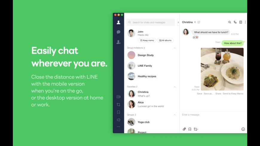 LINE for Mac - review, screenshots