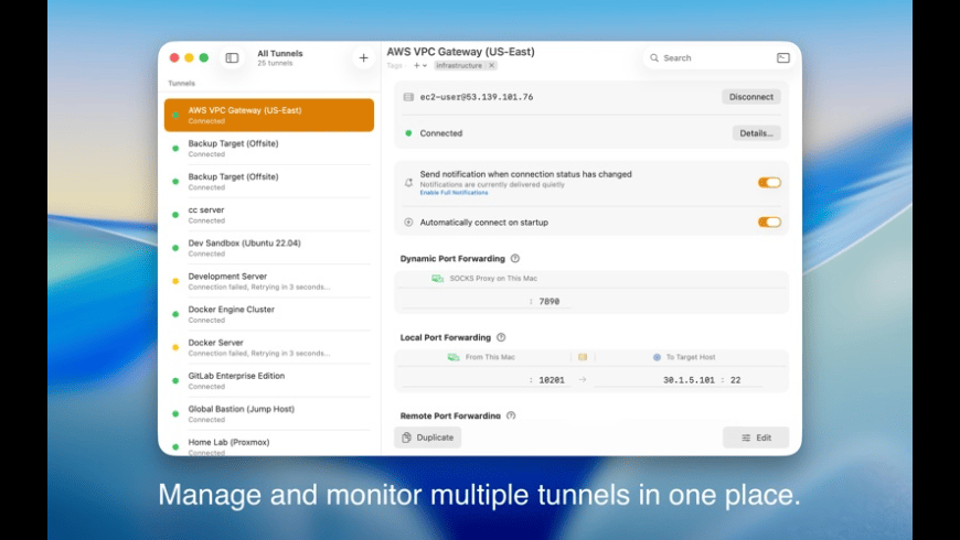 Core Tunnel for Mac - review, screenshots