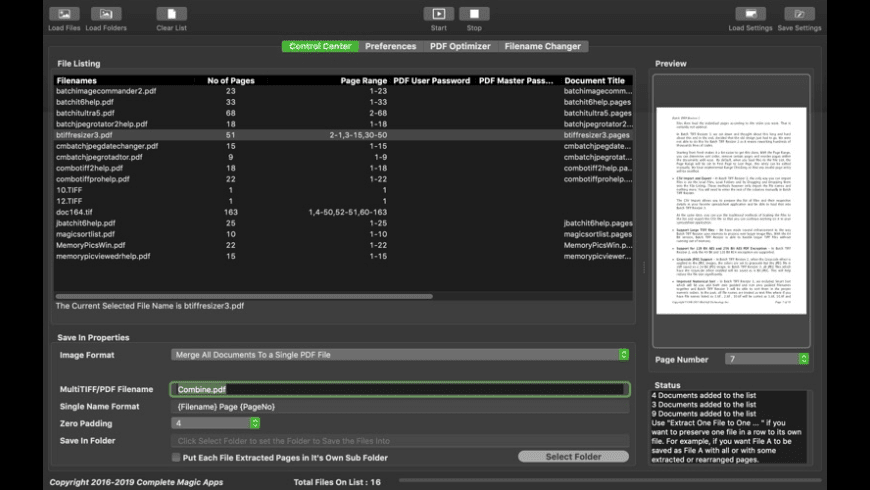 Batch TIFF & PDF Converter for Mac - review, screenshots