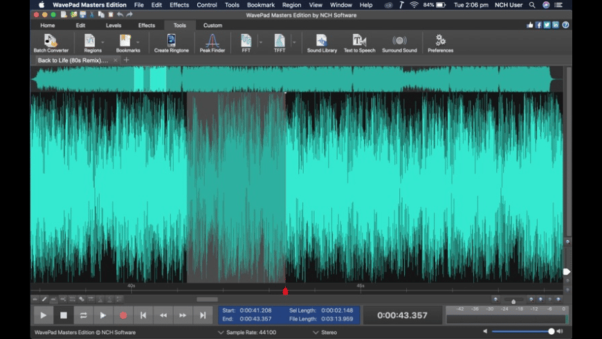 WavePad for Mac - review, screenshots