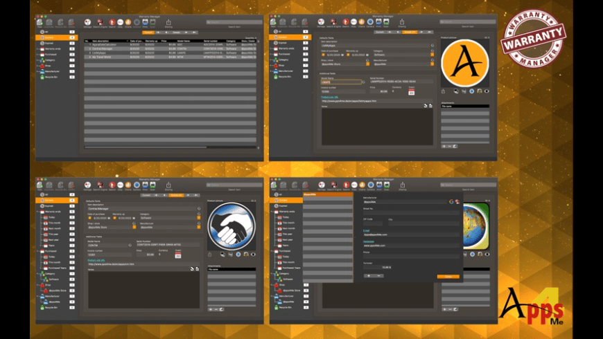 WarrantyManager for Mac - review, screenshots