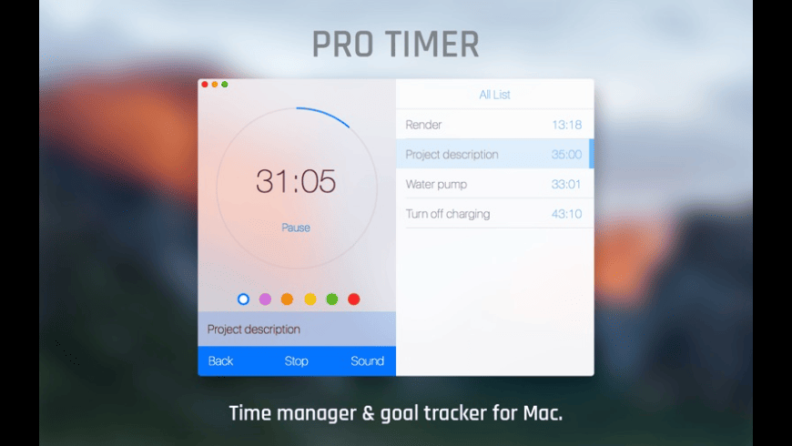 Pro Timer for Mac - review, screenshots