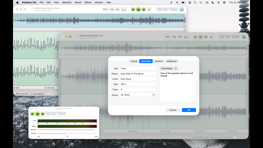Amadeus Lite for Mac - review, screenshots