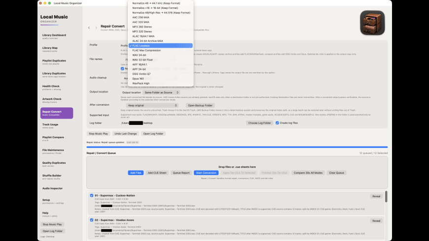 Local Music Organizer for Mac - review, screenshots