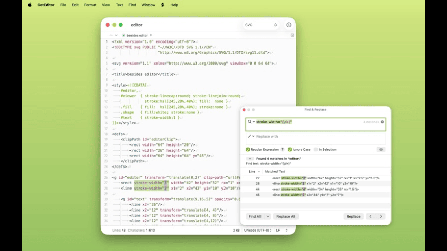 CotEditor for Mac - review, screenshots